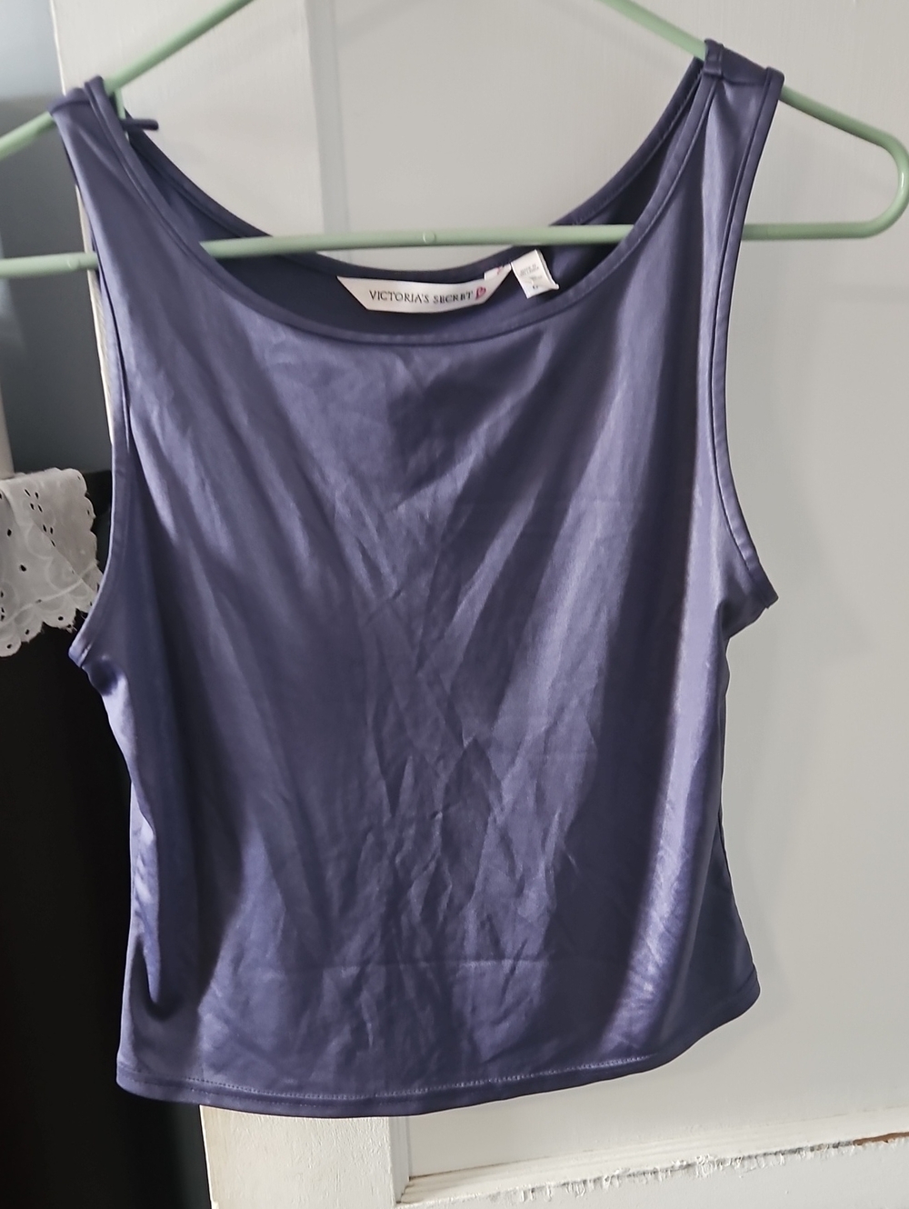 Victoria's Secret Deep Purple Satin Tank